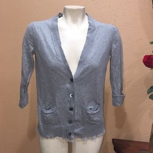 Gap gray button up cardigan